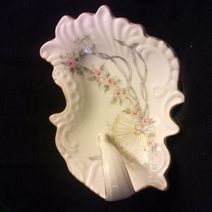 Hand painted signed antique dish